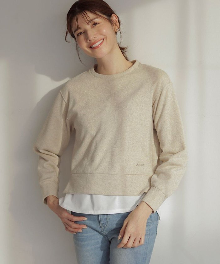 【ジェイ プレス/J.PRESS】の【WEB限定カラーあり】ラメ裏毛 カットソー インテリア・キッズ・メンズ・レディースファッション・服の通販 founy(ファニー) https://founy.com/ ファッション Fashion レディースファッション Fashion for Women トップス・カットソー Cut & Sew Tops シャツ・ブラウス・オフィスカジュアル Elegant Blouses & Button-Ups ロングTシャツ・Tシャツ Longline T-Shirts & Tees カットソー・ベーシックTシャツ Cut-and-Sewn Tops / Stretch Tees & Basics カットソー Cut and Sewn Top コンパクト Compact, Small Size スウェット / スエット Sweatshirt, Sweatwear スリット Slit, Slit Detail ベーシック Basic, Essential ループ Loop, Loop Knit エレガント 上品 Elegant 夏 Summer 日本製 Made In Japan 春 Spring S/S・春夏 SS, Spring/Summer, Warm Season |ID: prp329100004679778 ipo3291000000033804680