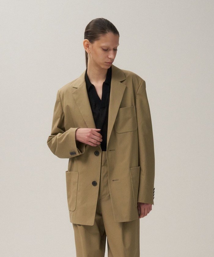 【エイトン/ATON】のORGANIC COTTON TWILL テーラードジャケット インテリア・キッズ・メンズ・レディースファッション・服の通販 founy(ファニー) https://founy.com/ ファッション Fashion レディースファッション Fashion for Women アウター Coat / Outerwear Collection レディースジャケット・軽アウター Jackets テーラードジャケット / 通勤・きれいめスタイル Tailored Jackets & Blazers インド Indian Textile オーガニック Organic Cotton 春 Spring ジャケット Jacket, Outerwear ツイル Twist, Twisted Detail ドレープ Drape, Draping Fabric パッチ Patch, Appliqué ボックス Boxy, Box Shape ポケット Pocket, Pocket Detail リラックス Relax, Relaxed Fit S/S・春夏 SS, Spring/Summer, Warm Season 夏 Summer |ID: prp329100004679779 ipo3291000000033804684