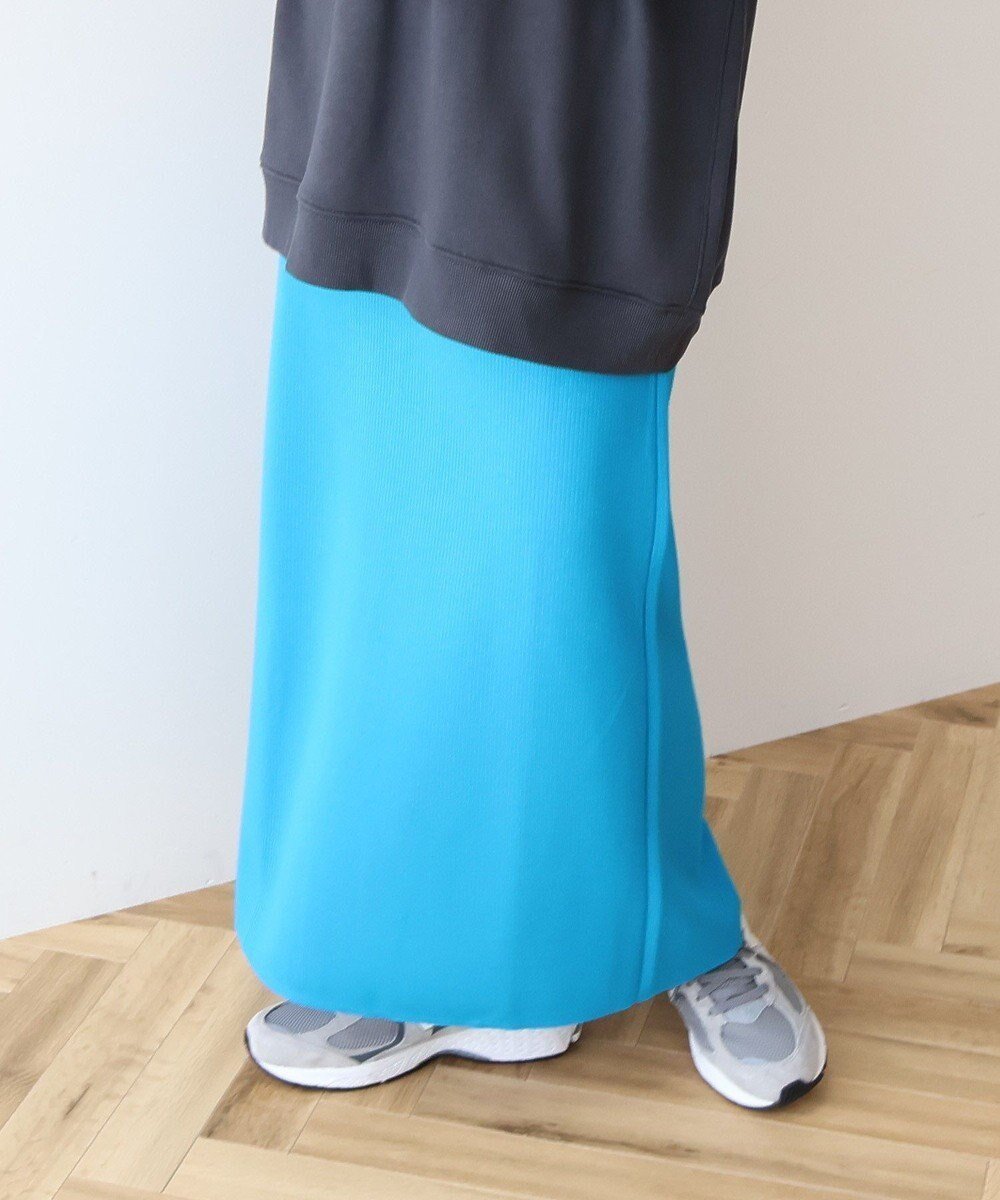 【アメリカンホリック/AMERICAN HOLIC】の針抜きリブタイトスカート インテリア・キッズ・メンズ・レディースファッション・服の通販 founy(ファニー) 　ファッション　Fashion　レディースファッション　Fashion for Women　スカート　Skirts　なめらか　Smooth, Silky Texture　シンプル　Simple, Minimal　スリット　Slit, Slit Detail　フロント　Front, Front Design　ポケット　Pocket, Pocket Detail　夏　Summer　定番　Standard, Basic Item　春　Spring　S/S・春夏　SS, Spring/Summer, Warm Season　Sax|ID: prp329100004679785 ipo3291000000033804712