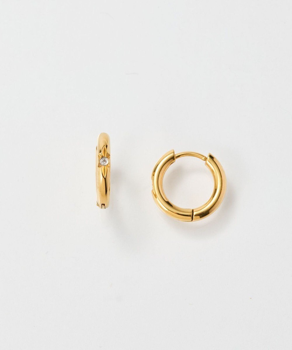 【フィービィー/phoebe】の【金属アレルギー対応】スターリービジューワンタッチフープピアス ゴールド/サージカルステンレス インテリア・キッズ・メンズ・レディースファッション・服の通販 founy(ファニー) ファッション Fashion レディースファッション Fashion for Women アクセサリー Fashion Accessories フープ Hoop, Hoop Earrings ベーシック Basic, Essential ゴールド|ID: prp329100004679810 ipo3291000000034515407