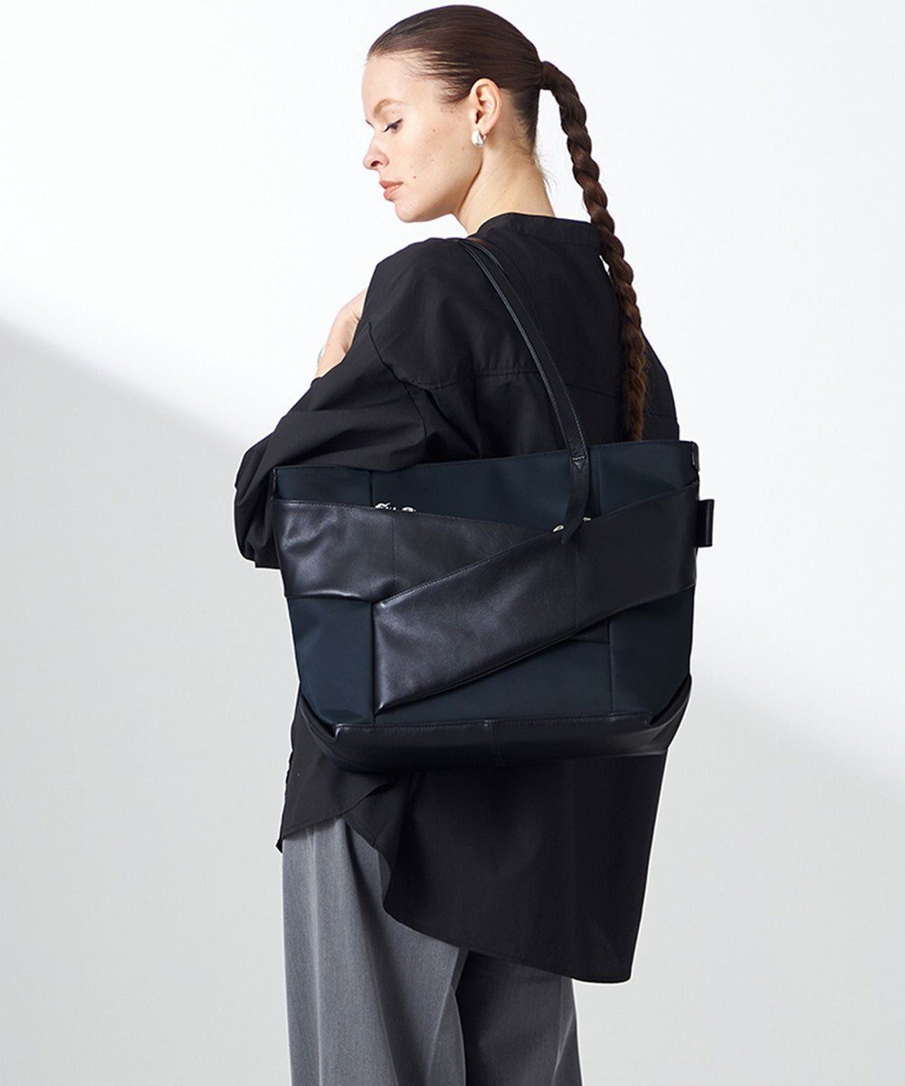 【イザック/Y'SACCS】の【Y SACCS Gene Line】モルビアン トートバッグ Wide インテリア・キッズ・メンズ・レディースファッション・服の通販 founy(ファニー) ファッション Fashion レディースファッション Fashion for Women バッグ Bags スマート Smart, Elegant スーツ Suit, Formalwear ポケット Pocket, Pocket Detail 日本製 Made In Japan ネイビー|ID: prp329100004679832 ipo3291000000033804864