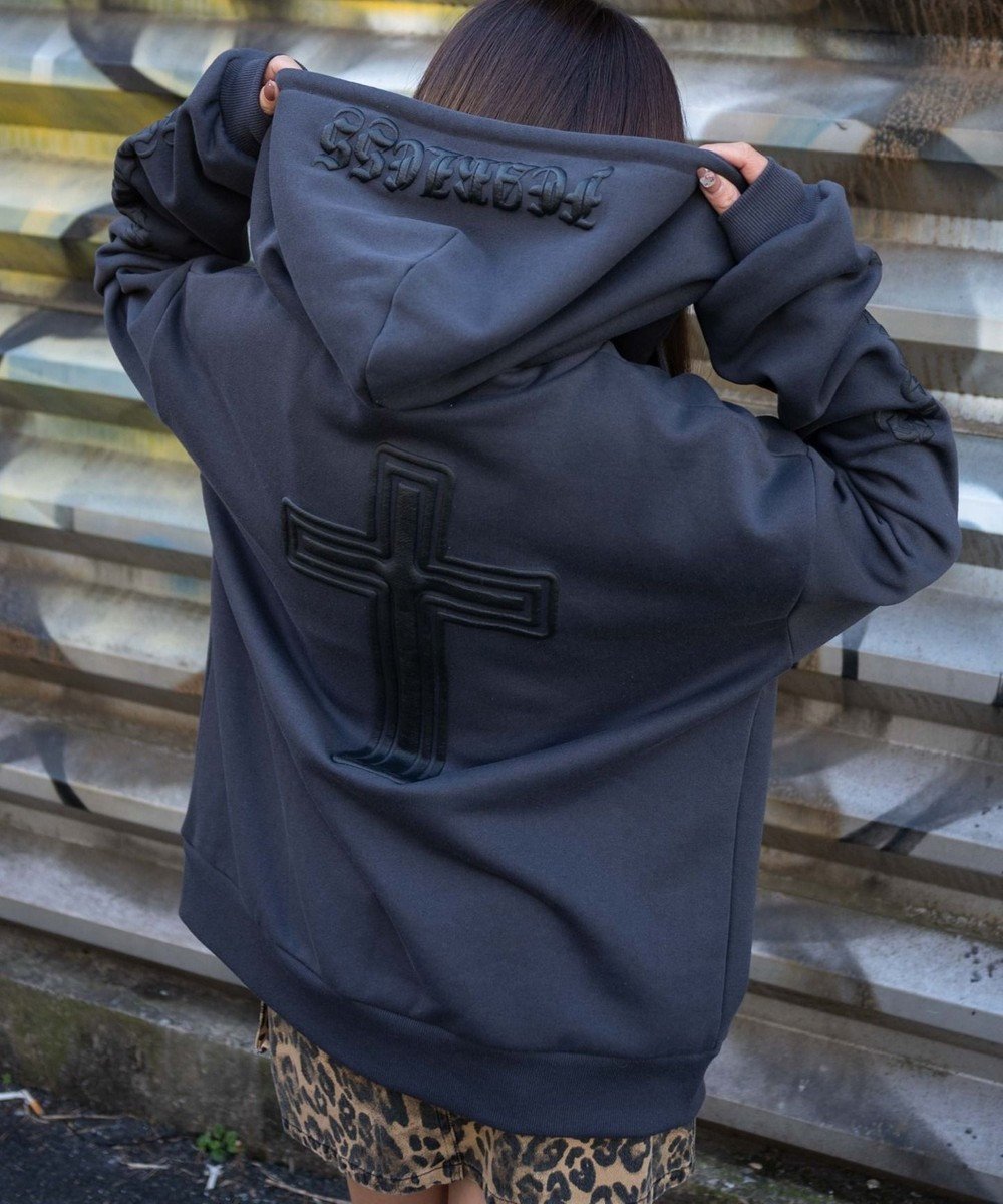 【ウィゴー/WEGO】の【裏起毛/セットアップ対応】グラフィック裏起毛ZIPビッグパーカー 人気、トレンドファッション・服の通販 founy(ファニー) 　ファッション　Fashion　レディースファッション　Fashion for Women　トップス・カットソー　Cut & Sew Tops　レディースパーカー・カジュアルフーディー　Casual Hoodies & Sweatshirts　セットアップ　Matching Sets　レディーストップス・ブラウス　Tops & Blouses / Assorted Women's Tops　おすすめ　Recommended / Our Picks　インナー　Innerwear　キャミ　Camisole, Cami Top　グラフィック　Graphic, Graphic Design　ショート　Short, Short Length　スマホ　Smartphone, Mobile Device　セットアップ　Set-Up, Coordinated Outfit　パーカー　Hoodie, Parka　ビッグ　Big, Oversized　冬　Winter / This Winter　秋　Autumn　A/W・秋冬　Autumn/Winter　長袖　Long Sleeve, Full Sleeve　 other-1|ID: prp329100004679846 ipo3291000000034282230