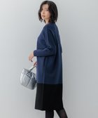 【23区/NIJYUSANKU】の【WEB 一部店舗限定カラーあり/洗える】ミラノリブ バイカラーニットワンピース 人気、トレンドファッション・服の通販 founy(ファニー) ファッション Fashion レディースファッション Fashion for Women ワンピース Dresses ニットワンピース Knit Dresses 洗える Machine Washable ストレッチ Stretch, Stretchy Fabric 人気 Popular, Best Seller ポケット Pocket, Pocket Detail ミラノリブ Milano Rib, Milano Stitch ラベンダー Lavender レギュラー Regular, Standard Fit A/W・秋冬 Autumn/Winter thumbnail ネイビー×ブラック|ID: prp329100004679854 ipo3291000000033804940