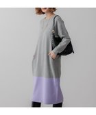 【23区/NIJYUSANKU】の【WEB 一部店舗限定カラーあり/洗える】ミラノリブ バイカラーニットワンピース 人気、トレンドファッション・服の通販 founy(ファニー) ファッション Fashion レディースファッション Fashion for Women ワンピース Dresses ニットワンピース Knit Dresses 洗える Machine Washable ストレッチ Stretch, Stretchy Fabric 人気 Popular, Best Seller ポケット Pocket, Pocket Detail ミラノリブ Milano Rib, Milano Stitch ラベンダー Lavender レギュラー Regular, Standard Fit A/W・秋冬 Autumn/Winter thumbnail ライトグレー×ラベンダー|ID: prp329100004679854 ipo3291000000033804941