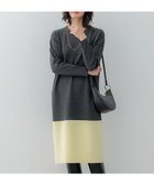 【23区/NIJYUSANKU】の【WEB 一部店舗限定カラーあり/洗える】ミラノリブ バイカラーニットワンピース 人気、トレンドファッション・服の通販 founy(ファニー) ファッション Fashion レディースファッション Fashion for Women ワンピース Dresses ニットワンピース Knit Dresses 洗える Machine Washable ストレッチ Stretch, Stretchy Fabric 人気 Popular, Best Seller ポケット Pocket, Pocket Detail ミラノリブ Milano Rib, Milano Stitch ラベンダー Lavender レギュラー Regular, Standard Fit A/W・秋冬 Autumn/Winter thumbnail [WEB&一部店舗限定]チャコールグレー×レモン|ID: prp329100004679854 ipo3291000000033804942