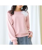 【フェルゥ/Feroux】の【洗える】ローズコサージュ ダンボールプルオーバー ピンク系|ID: prp329100004679859 ipo3291000000033804958