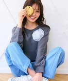 【フェルゥ/Feroux】の【洗える】ローズコサージュ ダンボールプルオーバー グレー系|ID: prp329100004679859 ipo3291000000033804959