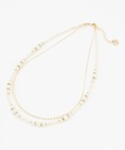 【エニィ スィス/any SiS】の2連メタルストーンパール調 ネックレス キスカ|ID: prp329100004679863 ipo3291000000035713681