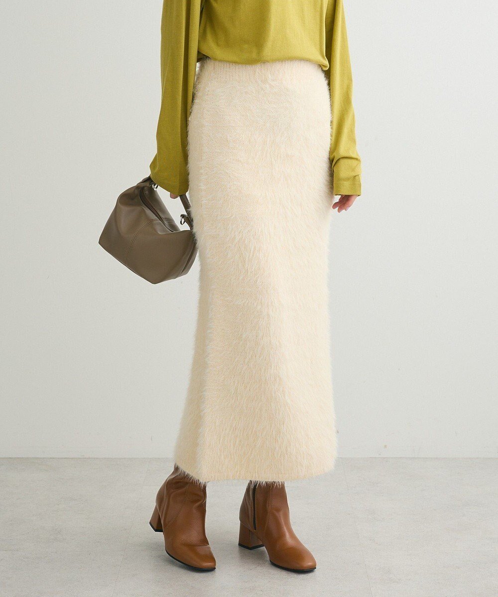 【グリーンパークス/Green Parks】の・Petit Fleur シャギーニットスカート 人気、トレンドファッション・服の通販 founy(ファニー) ファッション Fashion レディースファッション Fashion for Women スカート Skirts おすすめ Recommended / Our Picks スウェット / スエット Sweatshirt, Sweatwear スリット Slit, Slit Detail デニム Denim, Jeans Material ポケット Pocket, Pocket Detail リラックス Relax, Relaxed Fit A/W・秋冬 Autumn/Winter other-1|ID: prp329100004679868 ipo3291000000033804994