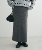 【グリーンパークス/Green Parks】の・Petit Fleur シャギーニットスカート Charcoal Gray|ID: prp329100004679868 ipo3291000000033804996