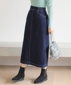 【エニィ スィス/any SiS】の【洗える】ストレッチライトデニム スカート インディゴ|ID: prp329100004679879 ipo3291000000034338198