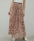 【ベイジ,/BEIGE,】の【洗える】BORONIA / フラワーシフォンロングスカート Pink Print|ID: prp329100004679894 ipo3291000000033805100