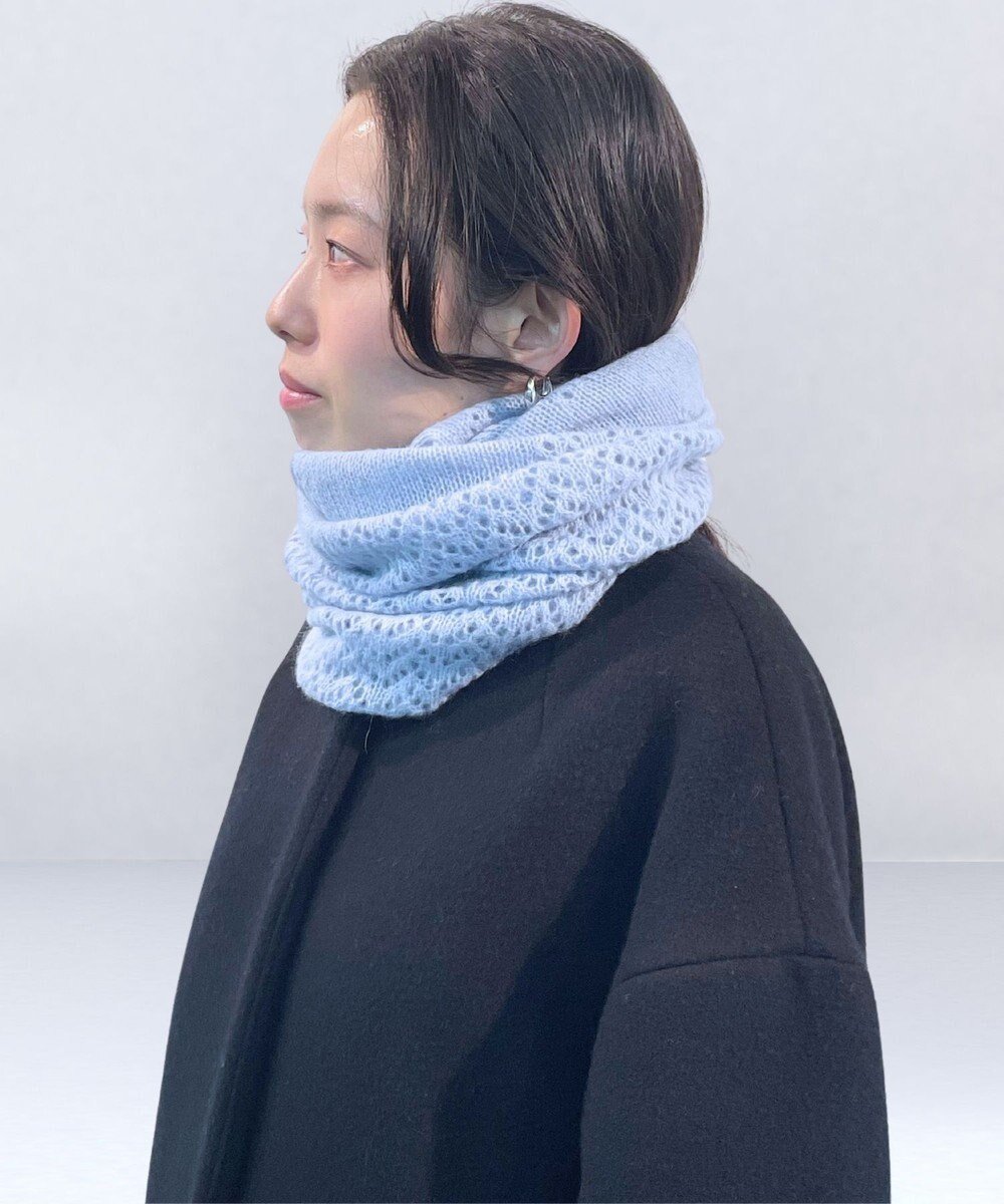 【ムーンバット/MOONBAT】の【カシミヤ100%】2WAYレーシーニットスヌードマフラー インテリア・キッズ・メンズ・レディースファッション・服の通販 founy(ファニー) ファッション Fashion レディースファッション Fashion for Women トップス・カットソー Cut & Sew Tops ニット Knit Tops & Sweaters マフラー・スヌード / 冬小物の定番 Scarves & Mufflers アクセサリー Fashion Accessories スヌード Snood, Infinity Scarf 防寒 Cold Protection, Winter-Ready マフラー Scarf, Muffler A/W・秋冬 Autumn/Winter おすすめ Recommended / Our Picks エレガント 上品 Elegant ギフト プレゼント Gift / Present スカイブルー|ID: prp329100004679903 ipo3291000000033805125