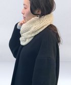 【ムーンバット/MOONBAT】の【カシミヤ100%】2WAYレーシーニットスヌードマフラー ベージュ|ID: prp329100004679903 ipo3291000000035519067