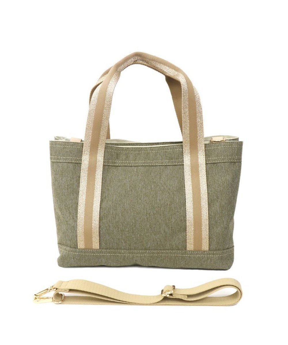 【レガロフェリーチェ/Regalo Felice】の【撥水 / 色落ちしないデニム調生地 / ショルダー付】2層トート / REGALO インテリア・キッズ・メンズ・レディースファッション・服の通販 founy(ファニー) 　ファッション　Fashion　レディースファッション　Fashion for Women　バッグ　Bags　イタリア　Italy　傘　Umbrella, Parasol　ショルダー　Shoulder, Shoulder Strap　財布　Wallet, Purse　デニム　Denim, Jeans Material　ポケット　Pocket, Pocket Detail　KA|ID: prp329100004679905 ipo3291000000033805133