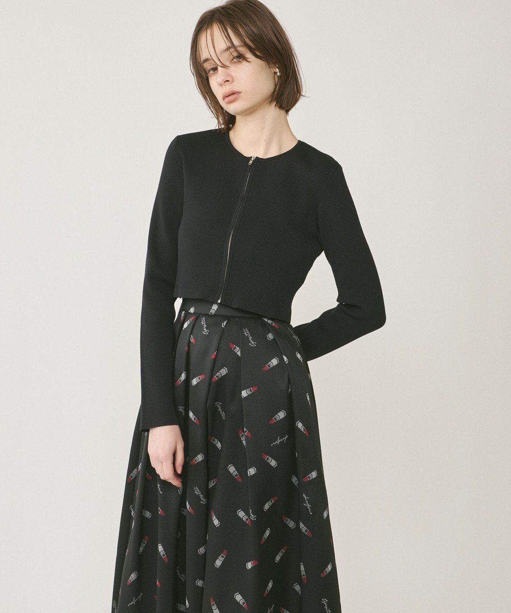 【グレース コンチネンタル/GRACE CONTINENTAL】のショートリブニットカーディガン インテリア・キッズ・メンズ・レディースファッション・服の通販 founy(ファニー) ファッション Fashion レディースファッション Fashion for Women トップス・カットソー Cut & Sew Tops ニット Knit Tops & Sweaters カーディガン・羽織り Layered Style Cardigans コンパクト Compact, Small Size ショート Short, Short Length スマート Smart, Elegant セーター Sweater, Knitwear バランス Balance, Style Balance フィット Fit, Slim Fit ボレロ Bolero, Short Cardigan 夏 Summer S/S・春夏 SS, Spring/Summer, Warm Season A/W・秋冬 Autumn/Winter ブラック|ID: prp329100004679910 ipo3291000000033805155