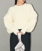 【グリーンパークス/Green Parks】のフリンジスリーブショート丈ケーブルニット 人気、トレンドファッション・服の通販 founy(ファニー) ファッション Fashion レディースファッション Fashion for Women トップス・カットソー Cut & Sew Tops ニット Knit Tops & Sweaters エレガント 上品 Elegant クラシカル Classical, Vintage-Inspired ショート Short, Short Length シンプル Simple, Minimal スリーブ Sleeve, Long Sleeve / Short Sleeve セーター Sweater, Knitwear トレンド Trend, Trending Now バランス Balance, Style Balance フランス France, French フリンジ Fringe, Tassel A/W・秋冬 Autumn/Winter ビジネス 仕事 通勤 Business / Work / Commuting thumbnail Ivory|ID: prp329100004679917 ipo3291000000033805179