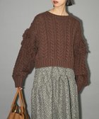 【グリーンパークス/Green Parks】のフリンジスリーブショート丈ケーブルニット 人気、トレンドファッション・服の通販 founy(ファニー) ファッション Fashion レディースファッション Fashion for Women トップス・カットソー Cut & Sew Tops ニット Knit Tops & Sweaters エレガント 上品 Elegant クラシカル Classical, Vintage-Inspired ショート Short, Short Length シンプル Simple, Minimal スリーブ Sleeve, Long Sleeve / Short Sleeve セーター Sweater, Knitwear トレンド Trend, Trending Now バランス Balance, Style Balance フランス France, French フリンジ Fringe, Tassel A/W・秋冬 Autumn/Winter ビジネス 仕事 通勤 Business / Work / Commuting thumbnail Dark Brown|ID: prp329100004679917 ipo3291000000033805182