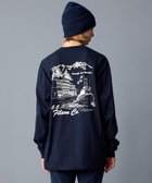 【ジョセフ アブード マウンテン/JOSEPH ABBOUD MOUNTAIN】のLONG SLEEVE FRONTIER GRAPPHIC T-SHIRT ネイビー 人気、トレンドファッション・服の通販 founy(ファニー) ファッション Fashion レディースファッション Fashion for Women トップス・カットソー Cut & Sew Tops シャツ・ブラウス・オフィスカジュアル Elegant Blouses & Button-Ups ロングTシャツ・Tシャツ Longline T-Shirts & Tees カットソー・ベーシックTシャツ Cut-and-Sewn Tops / Stretch Tees & Basics カットソー Cut and Sewn Top グラフィック Graphic, Graphic Design A/W・秋冬 Autumn/Winter 長袖 Long Sleeve, Full Sleeve thumbnail ネイビー系|ID: prp329100004679920 ipo3291000000033805191