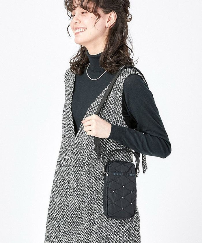 【レスポートサック/LeSportsac】のTH MINI CROSSBODY/ブラックキルトスタッズ インテリア・キッズ・メンズ・レディースファッション・服の通販 founy(ファニー) https://founy.com/ ファッション Fashion レディースファッション Fashion for Women アウトドア Outdoor Clothing キルティング Quilted, Quilting 軽量 Lightweight, Ultra Light ショルダー Shoulder, Shoulder Strap スタイリッシュ Stylish, Fashionable スタッズ Studs, Metal Accents トラベル Travel, Travel Gear プリント Print, Printed Pattern ポケット Pocket, Pocket Detail ポシェット Pochette, Mini Bag ポーチ Pouch, Small Case メタリック Metallic, Shiny Finish おすすめ Recommended / Our Picks 旅行 Travel エレガント 上品 Elegant |ID: prp329100004679940 ipo3291000000033805256