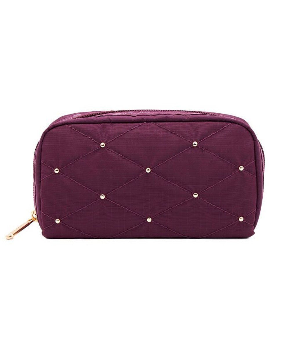 【レスポートサック/LeSportsac】のRECTANGULAR COSMETIC/ワインキルトスタッズ 人気、トレンドファッション・服の通販 founy(ファニー) 　ファッション　Fashion　レディースファッション　Fashion for Women　ミニ財布・二つ折り財布　Wallets & Card Cases　ポーチ&ミニバッグ　Pouches & Mini Bags　キルティング　Quilted, Quilting　軽量　Lightweight, Ultra Light　スクエア　Square, Square Shape　スタッズ　Studs, Metal Accents　財布　Wallet, Purse　人気　Popular, Best Seller　プリント　Print, Printed Pattern　ポケット　Pocket, Pocket Detail　ポーチ　Pouch, Small Case　メタリック　Metallic, Shiny Finish　リップ　Lip, Lip Motif　旅行　Travel　ビジネス 仕事 通勤　Business / Work / Commuting　 other-1|ID: prp329100004679942 ipo3291000000033805260