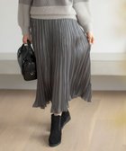 【エニィ スィス/any SiS】の【洗える】オーロラプリーツ スカート シルバーグレー|ID: prp329100004679943 ipo3291000000034296359