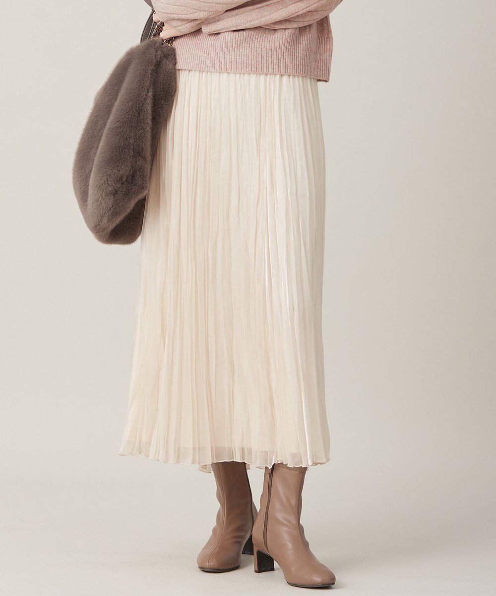 【エニィ スィス/any SiS】の【洗える】オーロラプリーツ スカート インテリア・キッズ・メンズ・レディースファッション・服の通販 founy(ファニー) ファッション Fashion レディースファッション Fashion for Women スカート Skirts プリーツスカート / 上品フェミニンスタイル Pleated Skirts シャイニー Shiny, Glossy Finish フラット Flat, Flat Shoes ブライト Bright, Shiny プリーツ Pleats, Pleated 新作・新入荷 New Arrivals / New In 楽ちん Easy Fit, Comfortable 洗える Machine Washable A/W・秋冬 Autumn/Winter 雑誌 Magazine, Fashion Magazine アイボリー|ID: prp329100004679943 ipo3291000000034296360