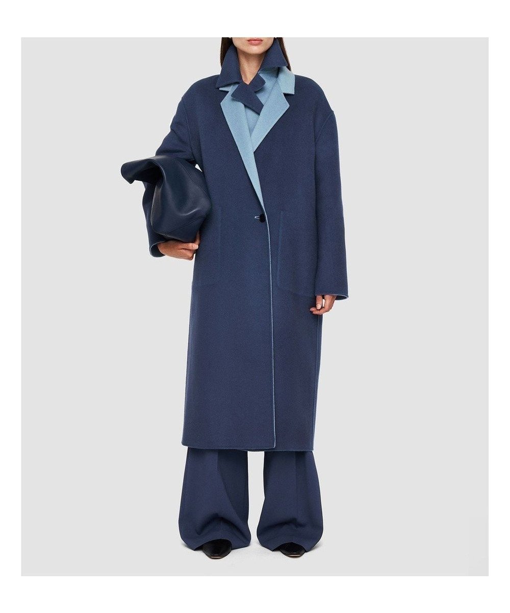 【ジョゼフ/JOSEPH】のダブルフェイスリバーシブル ロングコート 人気、トレンドファッション・服の通販 founy(ファニー) 　ファッション　Fashion　レディースファッション　Fashion for Women　アウター　Coat / Outerwear Collection　コート・ロングコート・ピーコート　Long Coats, Peacoats & More　レディースジャケット・軽アウター　Jackets　チェスターコート・ロング丈アウター　Chester Coats / Chesterfield Long Coats　ショルダー　Shoulder, Shoulder Strap　シルク　Silk, 100% Silk　ジャケット　Jacket, Outerwear　ダブル　Double, Double-Breasted　チェスターコート　Chester Coat, Long Coat　ドロップ　Drop Shoulder, Dropped Style　パッチ　Patch, Appliqué　フィット　Fit, Slim Fit　フェイス　Face, Facial Design　ポケット　Pocket, Pocket Detail　ラップ　Wrap, Wrap Design　リラックス　Relax, Relaxed Fit　ロング　Long, Long-Length　夏　Summer　春　Spring　S/S・春夏　SS, Spring/Summer, Warm Season　 other-1|ID: prp329100004679959 ipo3291000000033805308