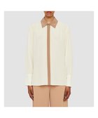 【ジョゼフ/JOSEPH】のCDCカラーブロック エボラブラウス 人気、トレンドファッション・服の通販 founy(ファニー) ファッション Fashion レディースファッション Fashion for Women トップス・カットソー Cut & Sew Tops シャツ・ブラウス・オフィスカジュアル Elegant Blouses & Button-Ups ギャザー Gathered, Ruffled クラシック Classic, Timeless Style シルク Silk, 100% Silk フロント Front, Front Design ブロック Block, Solid Block Pattern ヨーク Yoke, Yoke Design 夏 Summer 春 Spring S/S・春夏 SS, Spring/Summer, Warm Season thumbnail Ivory/Blusher|ID: prp329100004679964 ipo3291000000033805324