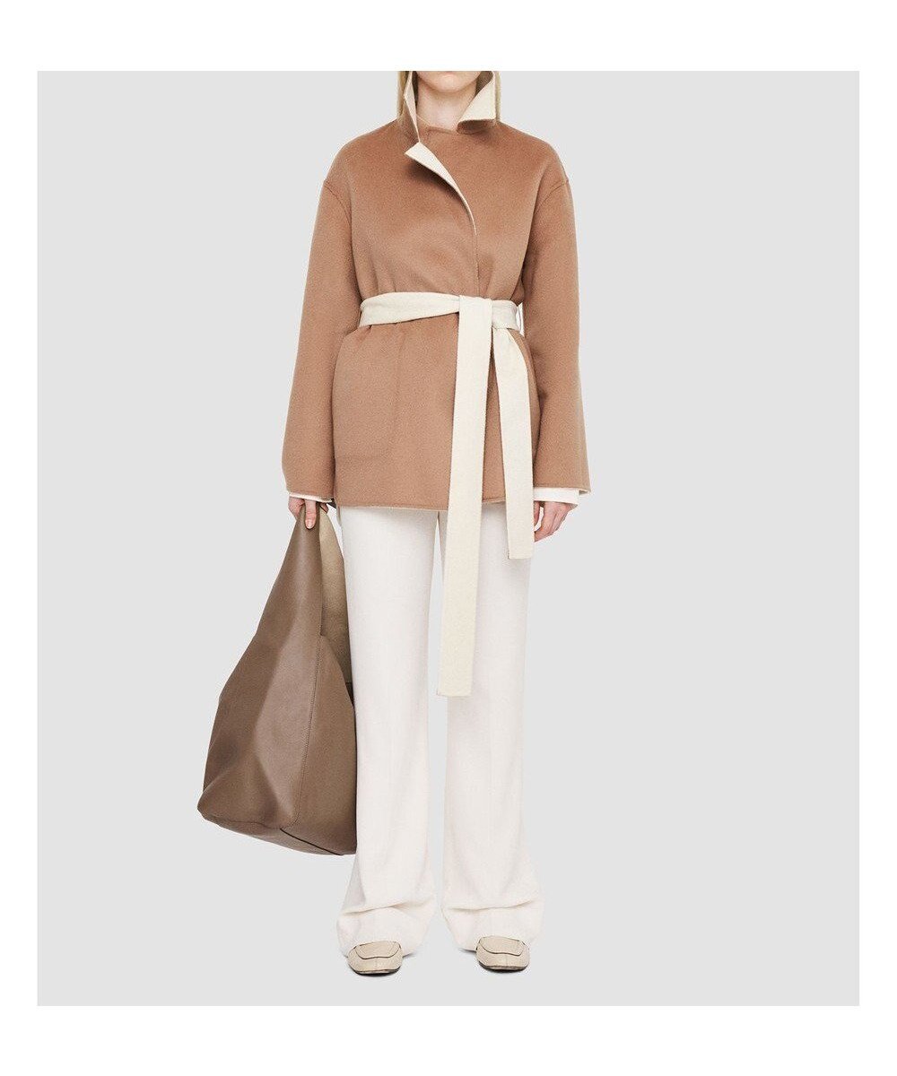【ジョゼフ/JOSEPH】のダブルフェイスリバーシブル ミドルコート 人気、トレンドファッション・服の通販 founy(ファニー) 　ファッション　Fashion　レディースファッション　Fashion for Women　アウター　Coat / Outerwear Collection　コート・ロングコート・ピーコート　Long Coats, Peacoats & More　レディースジャケット・軽アウター　Jackets　ガウン　Gown, Robe　ショルダー　Shoulder, Shoulder Strap　シルク　Silk, 100% Silk　ジャケット　Jacket, Outerwear　ダブル　Double, Double-Breasted　ドロップ　Drop Shoulder, Dropped Style　パッチ　Patch, Appliqué　フィット　Fit, Slim Fit　フェイス　Face, Facial Design　ポケット　Pocket, Pocket Detail　ミドル　Middle Length, Mid Height　ラップ　Wrap, Wrap Design　レギュラー　Regular, Standard Fit　夏　Summer　春　Spring　S/S・春夏　SS, Spring/Summer, Warm Season　 other-1|ID: prp329100004679979 ipo3291000000033805373