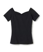 【チャコット/Chacott】のハーフスリーブトップ 人気、トレンドファッション・服の通販 founy(ファニー) ファッション Fashion レディースファッション Fashion for Women トップス・カットソー Cut & Sew Tops ダイヤモンド Diamond, Brilliant Cut デコルテ Décolleté, Neckline thumbnail ブラック|ID: prp329100004679984 ipo3291000000033805392