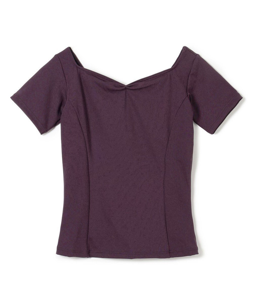 【チャコット/Chacott】のハーフスリーブトップ インテリア・キッズ・メンズ・レディースファッション・服の通販 founy(ファニー) ファッション Fashion レディースファッション Fashion for Women トップス・カットソー Cut & Sew Tops ダイヤモンド Diamond, Brilliant Cut デコルテ Décolleté, Neckline ブラックベリー|ID: prp329100004679984 ipo3291000000033805394