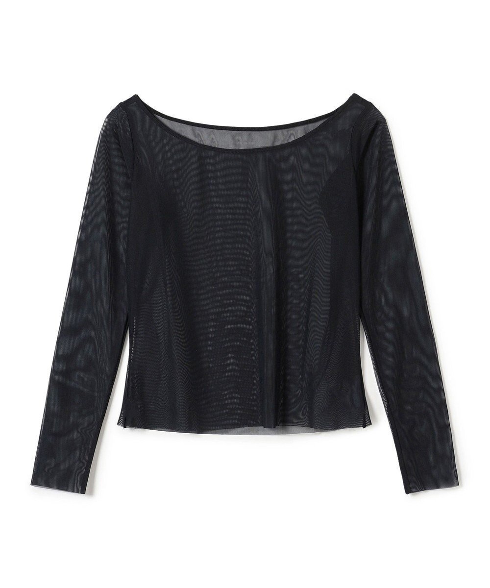 【チャコット/Chacott】のチュールトップ インテリア・キッズ・メンズ・レディースファッション・服の通販 founy(ファニー) ファッション Fashion レディースファッション Fashion for Women トップス・カットソー Cut & Sew Tops チュール Tulip, Tulip Motif ブラック|ID: prp329100004679986 ipo3291000000033805401