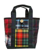 【プラスリング/+RING】の【ランチバッグ】傘生地を使用した撥水ミニトートバッグ XS CHK SR433 マルチカラー|ID: prp329100004680009 ipo3291000000033805490