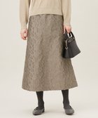 【自由区/JIYU-KU】の【洗える】フラワーカットジャガード スカート ベージュ|ID: prp329100004680011 ipo3291000000033805496