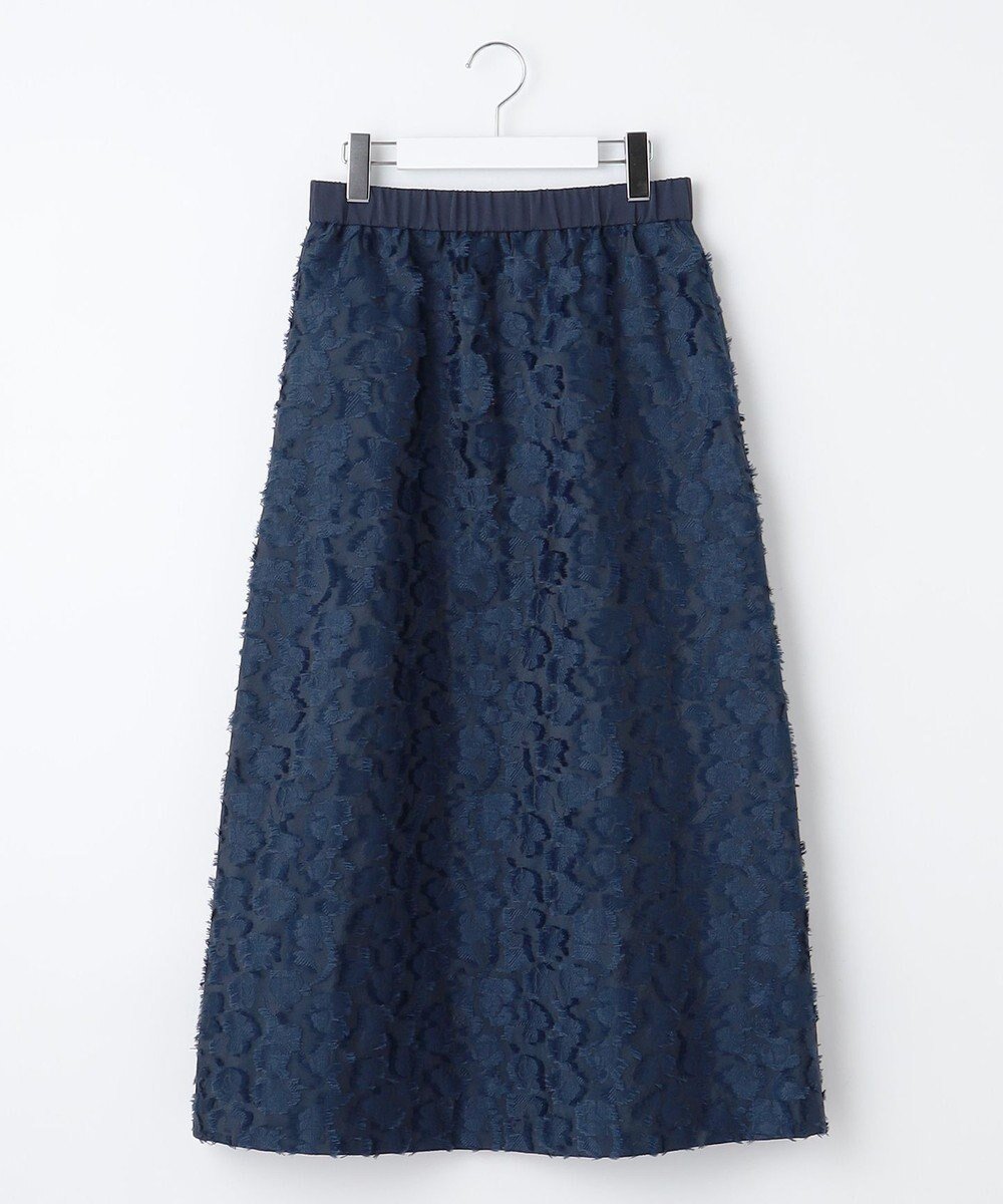 【自由区/JIYU-KU】の【洗える】フラワーカットジャガード スカート インテリア・キッズ・メンズ・レディースファッション・服の通販 founy(ファニー) ファッション Fashion レディースファッション Fashion for Women スカート Skirts カットジャガード Cut Jacquard ガーデン Garden, Gardening ギャザー Gathered, Ruffled シンプル Simple, Minimal フラワー Flower, Floral 夏 Summer 春 Spring S/S・春夏 SS, Spring/Summer, Warm Season 洗える Machine Washable ネイビー|ID: prp329100004680011 ipo3291000000033909025