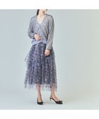 【グレース コンチネンタル/GRACE CONTINENTAL】のスペースembチュールスカート グレー|ID: prp329100004680014 ipo3291000000033805504