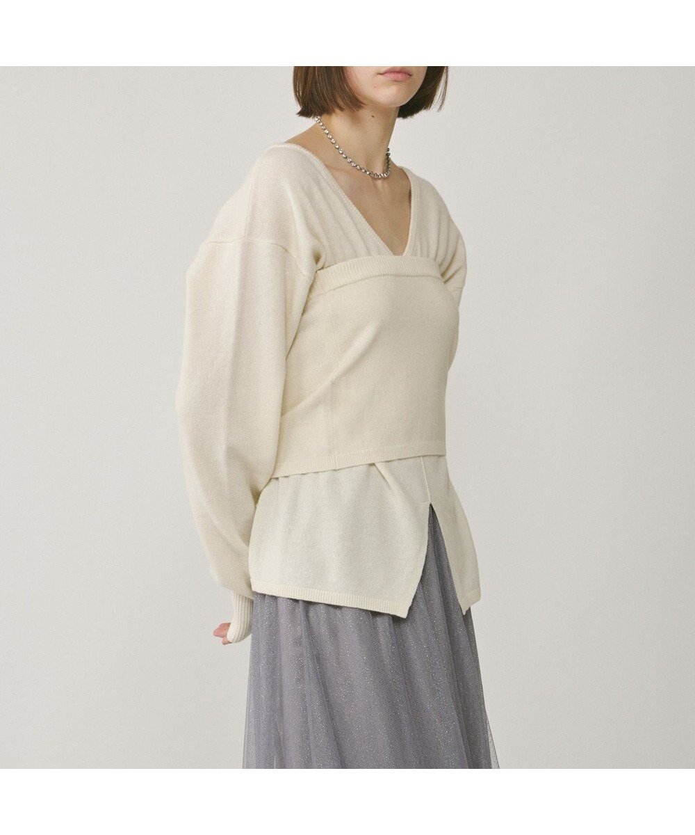 【グレース コンチネンタル/GRACE CONTINENTAL】のウールベアニットトップ 人気、トレンドファッション・服の通販 founy(ファニー) 　ファッション　Fashion　レディースファッション　Fashion for Women　トップス・カットソー　Cut & Sew Tops　ニット　Knit Tops & Sweaters　キャミソール&ノースリーブ　Camisoles & Sleeveless Tops　おすすめ　Recommended / Our Picks　キャミソール　Camisole, Spaghetti Strap Top　トレンド　Trend, Trending Now　今季　This Season, Current Season　夏　Summer　S/S・春夏　SS, Spring/Summer, Warm Season　A/W・秋冬　Autumn/Winter　 other-1|ID: prp329100004680018 ipo3291000000033805517