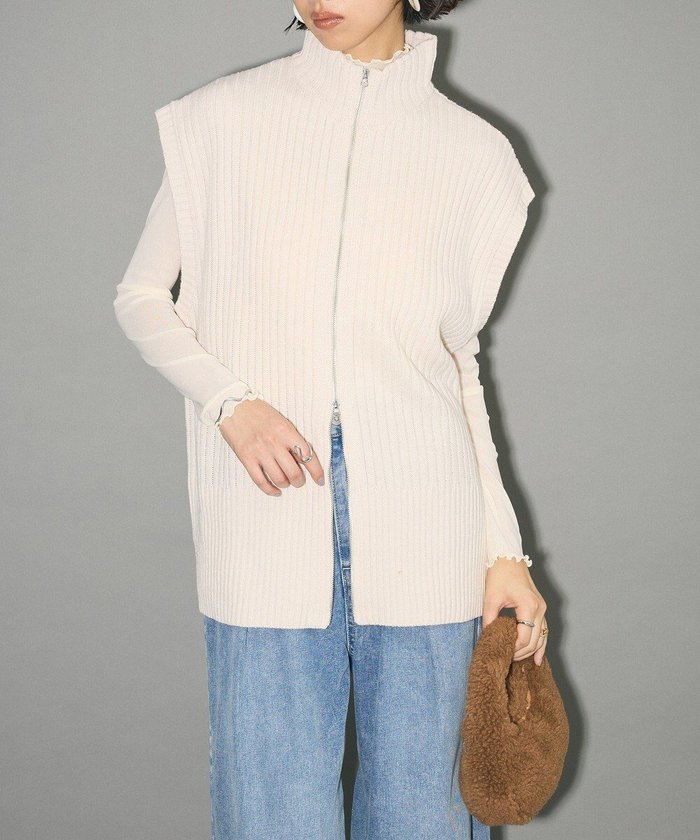 【グリーンパークス/Green Parks】のフロントジップベスト インテリア・キッズ・メンズ・レディースファッション・服の通販 founy(ファニー) https://founy.com/ ファッション Fashion レディースファッション Fashion for Women アウター Coat / Outerwear Collection トップス・カットソー Cut & Sew Tops ベスト&ジレ / 重ね着スタイル Vests & Gilets インナー Innerwear エレガント 上品 Elegant シンプル Simple, Minimal トレンド Trend, Trending Now ハイネック High Neck, Mock Neck フランス France, French フロント Front, Front Design ベスト Vest, Waistcoat ポケット Pocket, Pocket Detail リブニット Rib Knit, Ribbed Knit ワイド Wide, Wide Fit A/W・秋冬 Autumn/Winter おすすめ Recommended / Our Picks ビジネス 仕事 通勤 Business / Work / Commuting |ID: prp329100004680050 ipo3291000000033805631