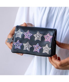 【ツモリチサト キャリー/tsumori chisato CARRY】のきら星スター 2つ折り財布 人気、トレンドファッション・服の通販 founy(ファニー) ファッション Fashion レディースファッション Fashion for Women ミニ財布・二つ折り財布 Wallets & Card Cases コンパクト Compact, Small Size ネコ Cat, Feline Motif ビジュー Bijou, Jewel-like Accent 財布 Wallet, Purse |ID:prp329100004680056