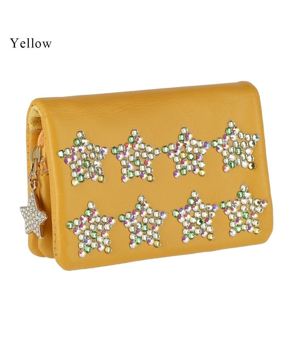 【ツモリチサト キャリー/tsumori chisato CARRY】のきら星スター 2つ折り財布 インテリア・キッズ・メンズ・レディースファッション・服の通販 founy(ファニー) 　ファッション　Fashion　レディースファッション　Fashion for Women　ミニ財布・二つ折り財布　Wallets & Card Cases　コンパクト　Compact, Small Size　ネコ　Cat, Feline Motif　ビジュー　Bijou, Jewel-like Accent　財布　Wallet, Purse　イエロー|ID: prp329100004680056 ipo3291000000033805655