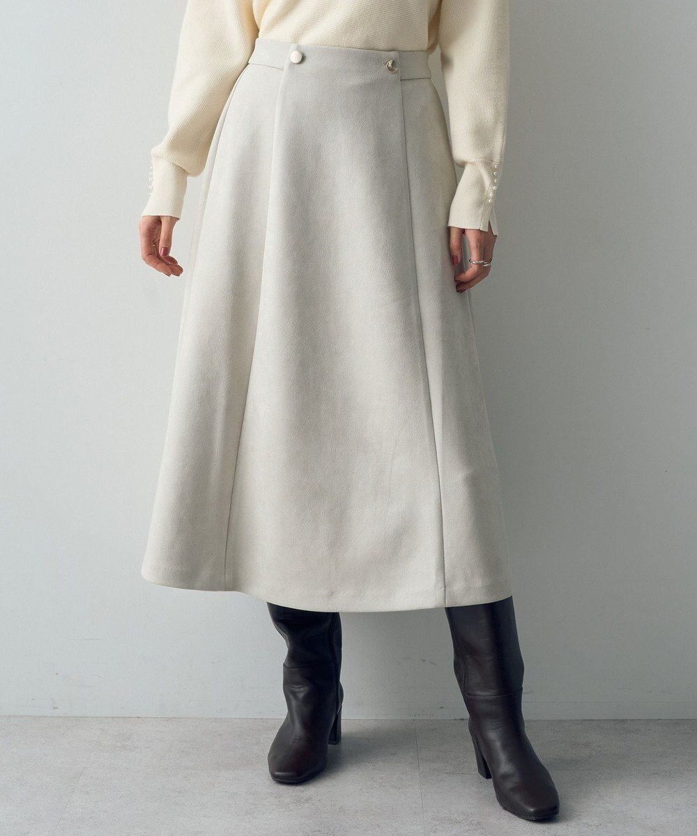 【イェッカ ヴェッカ/YECCA VECCA】の金釦デザインAラインスカート インテリア・キッズ・メンズ・レディースファッション・服の通販 founy(ファニー) 　ファッション　Fashion　レディースファッション　Fashion for Women　スカート　Skirts　Aライン・フレアスカート　A-Line & Flared Skirts　おすすめ　Recommended / Our Picks　ポケット　Pocket, Pocket Detail　A/W・秋冬　Autumn/Winter　Light Beige|ID: prp329100004680080 ipo3291000000033805752