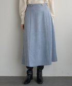 【イェッカ ヴェッカ/YECCA VECCA】の金釦デザインAラインスカート Grayish Blue|ID: prp329100004680080 ipo3291000000033805753