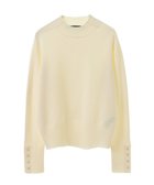 【イェッカ ヴェッカ/YECCA VECCA】の袖口釦リブMIXニット 人気、トレンドファッション・服の通販 founy(ファニー) ファッション Fashion レディースファッション Fashion for Women トップス・カットソー Cut & Sew Tops ニット Knit Tops & Sweaters おすすめ Recommended / Our Picks インナー Innerwear エレガント 上品 Elegant キャミソール Camisole, Spaghetti Strap Top セーター Sweater, Knitwear ハイネック High Neck, Mock Neck フォルム Silhouette, Form ポケット Pocket, Pocket Detail ワイドリブ Wide Rib, Wide Ribbed Knit A/W・秋冬 Autumn/Winter thumbnail Ivory|ID: prp329100004680083 ipo3291000000033805764