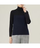 【自由区/JIYU-KU】の【洗える】シルクウールリブタートルネック ニット 人気、トレンドファッション・服の通販 founy(ファニー) ファッション Fashion レディースファッション Fashion for Women トップス・カットソー Cut & Sew Tops ニット Knit Tops & Sweaters タートルネック・ハイネックトップス Turtlenecks & High-Neck Tops インナー Innerwear シルク Silk, 100% Silk セーター Sweater, Knitwear タートルネック Turtleneck, High Neck フィット Fit, Slim Fit ブロッキング Color Blocking, Panel Design ベーシック Basic, Essential リブニット Rib Knit, Ribbed Knit エレガント 上品 Elegant 洗える Machine Washable A/W・秋冬 Autumn/Winter thumbnail ブラック×ネイビー|ID: prp329100004680086 ipo3291000000033832898