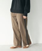 【クラフトスタンダードブティック/CRAFT STANDARD BOUTIQUE】の刺繍ライン入ツイルパンツ Khaki|ID: prp329100004680180 ipo3291000000033806425