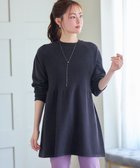 【ティアクラッセ/Tiaclasse】のミドルリブニットチュニック チャコールグレー|ID: prp329100004680200 ipo3291000000035602632