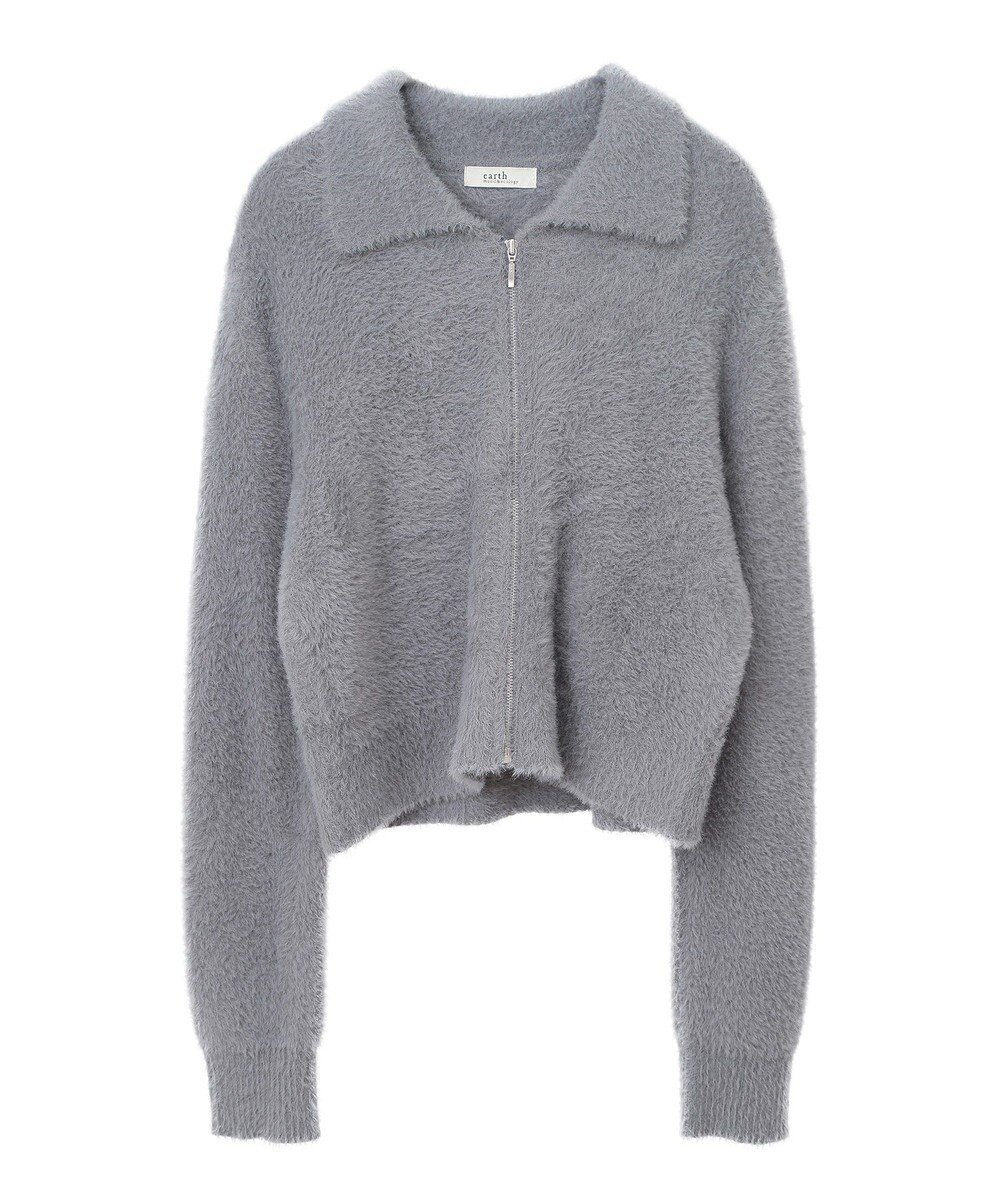 【アースミュージックアンドエコロジー/earth music&ecology】のシャギージップカーディガン インテリア・キッズ・メンズ・レディースファッション・服の通販 founy(ファニー) ファッション Fashion レディースファッション Fashion for Women トップス・カットソー Cut & Sew Tops カーディガン・羽織り Layered Style Cardigans おすすめ Recommended / Our Picks カーディガン Cardigan, Knitwear コンパクト Compact, Small Size フィット Fit, Slim Fit フェミニン Feminine, Girly フロント Front, Front Design ポケット Pocket, Pocket Detail A/W・秋冬 Autumn/Winter Gray|ID: prp329100004680202 ipo3291000000033806510