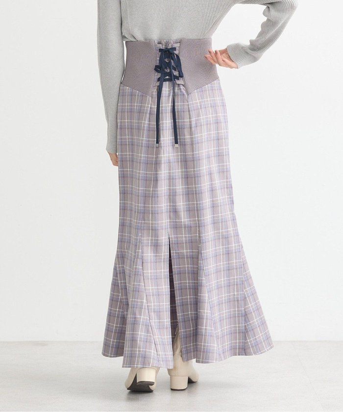 【アースミュージックアンドエコロジー/earth music&ecology】のサイドリブバックレースアップスカート インテリア・キッズ・メンズ・レディースファッション・服の通販 founy(ファニー) https://founy.com/ ファッション Fashion レディースファッション Fashion for Women スカート Skirts おすすめ Recommended / Our Picks セットアップ Set-Up, Coordinated Outfit チェック Check, Plaid, Tartan ビスチェ Bustier, Corset Top フェミニン Feminine, Girly ポケット Pocket, Pocket Detail マーメイド Mermaid, Fishtail Silhouette ロング Long, Long-Length A/W・秋冬 Autumn/Winter |ID: prp329100004680203 ipo3291000000033806512