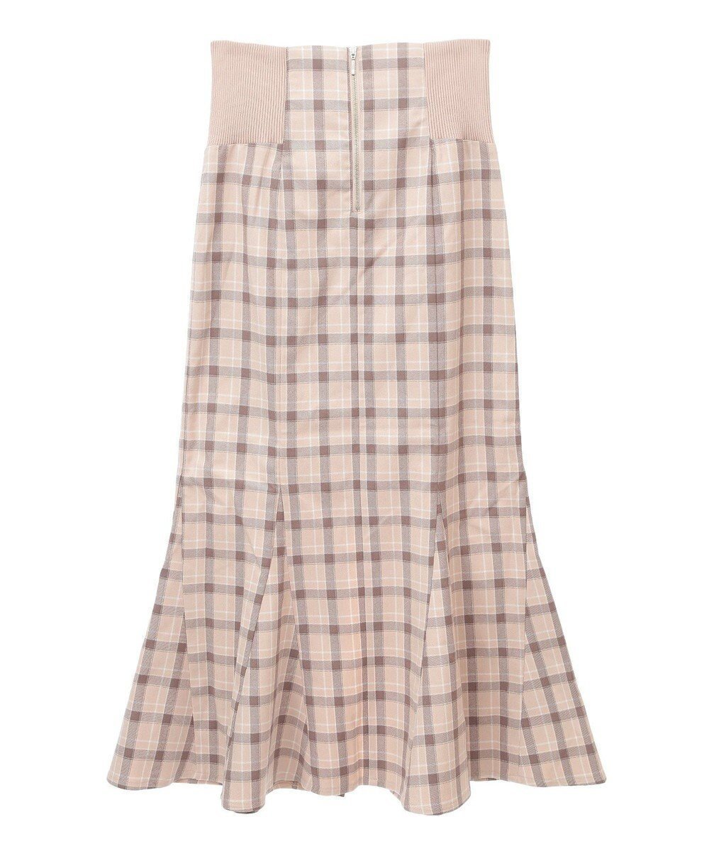 【アースミュージックアンドエコロジー/earth music&ecology】のサイドリブバックレースアップスカート インテリア・キッズ・メンズ・レディースファッション・服の通販 founy(ファニー) 　ファッション　Fashion　レディースファッション　Fashion for Women　スカート　Skirts　おすすめ　Recommended / Our Picks　セットアップ　Set-Up, Coordinated Outfit　チェック　Check, Plaid, Tartan　ビスチェ　Bustier, Corset Top　フェミニン　Feminine, Girly　ポケット　Pocket, Pocket Detail　マーメイド　Mermaid, Fishtail Silhouette　ロング　Long, Long-Length　A/W・秋冬　Autumn/Winter　Check Brown|ID: prp329100004680203 ipo3291000000033806514